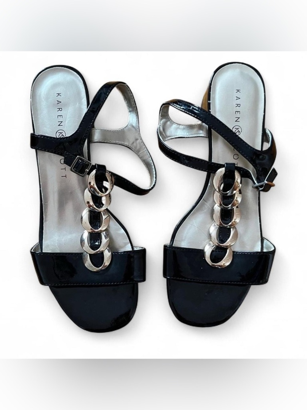 Size 8 Black Karen Scott Strappy Sandals